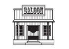 Disegni da colorare saloon