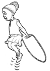 disegno-da-colorare saltare la corda