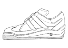 Disegno da colorare scarpa da ginnastica