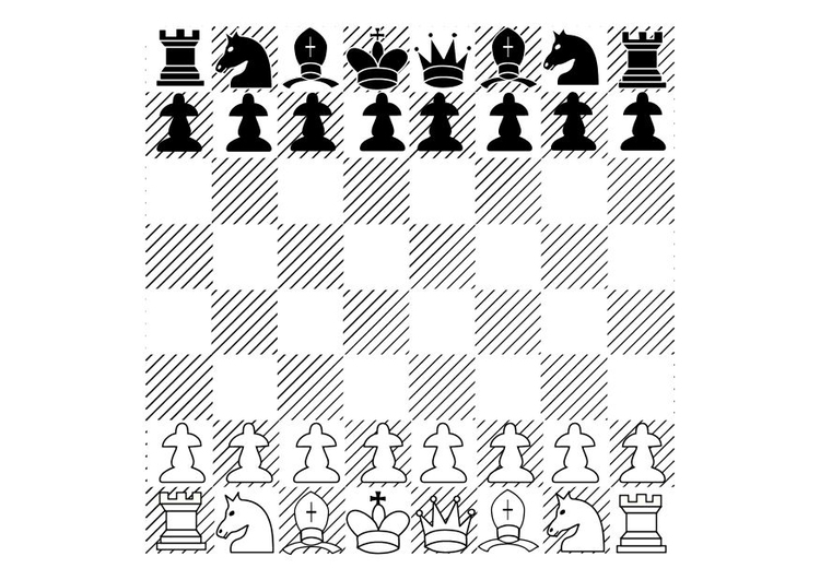 Disegno da colorare schacchi