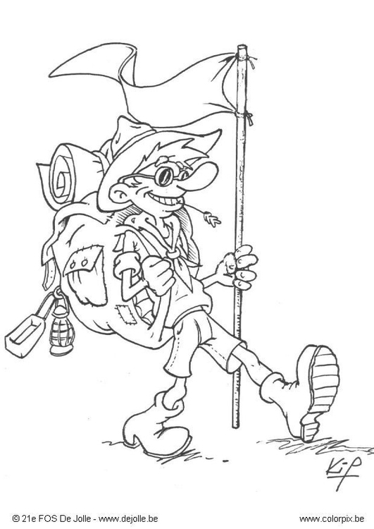disegni di scout in bicicletta immagini