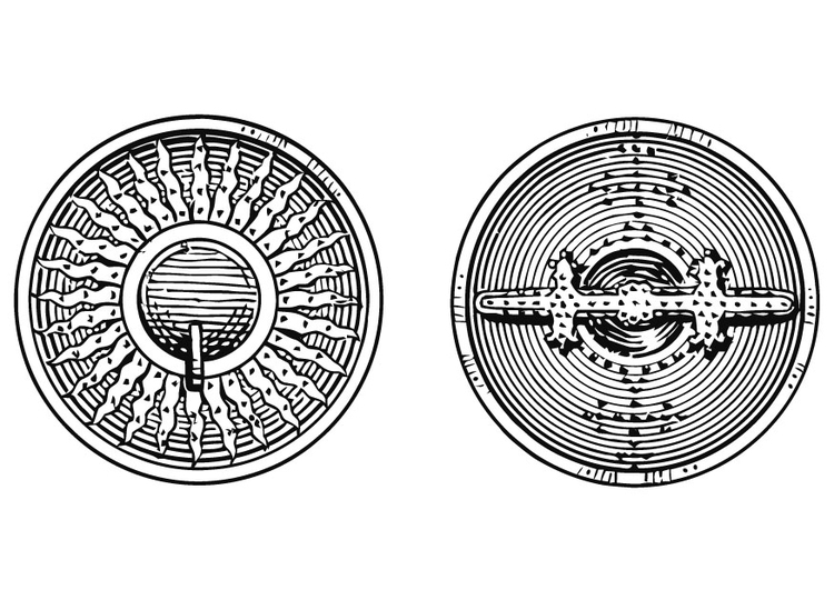 Disegno da colorare scudo