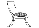 Disegni da colorare sedia greca
