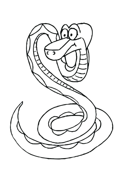 Disegno da colorare serpente