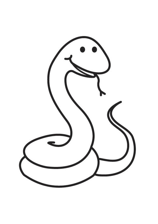 Disegno da colorare serpente