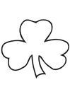 Disegno da colorare Shamrock