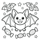simpatici pipistrelli vampiro