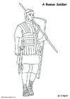 Disegni da colorare soldato Romano