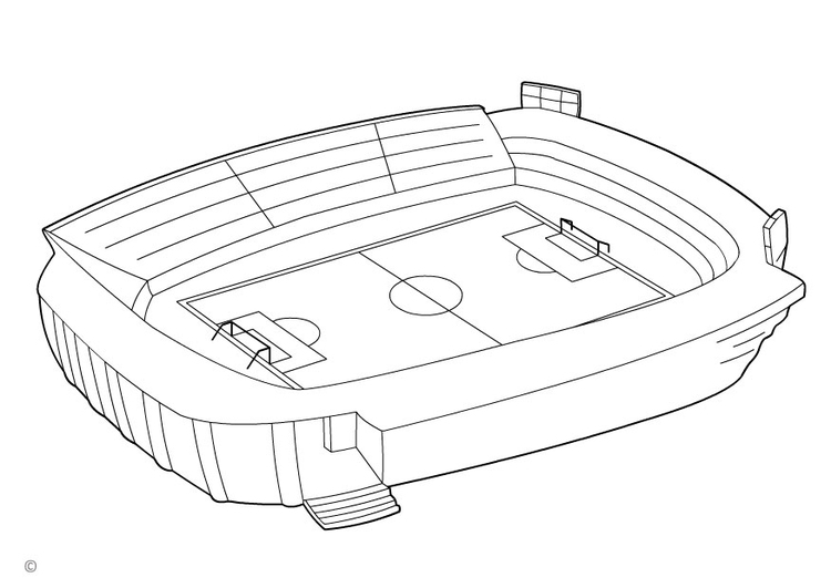 Disegno da colorare stadio