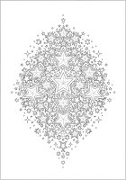 Disegno da colorare stelle che brillano nella notte