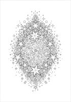 Disegno da colorare stelle scintillanti