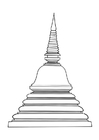 Disegno da colorare stupa