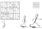 Disegno da colorare sudoku - fare sport