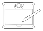 Disegno da colorare tablet grafici