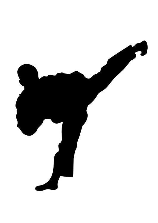Disegno da colorare taekwondo