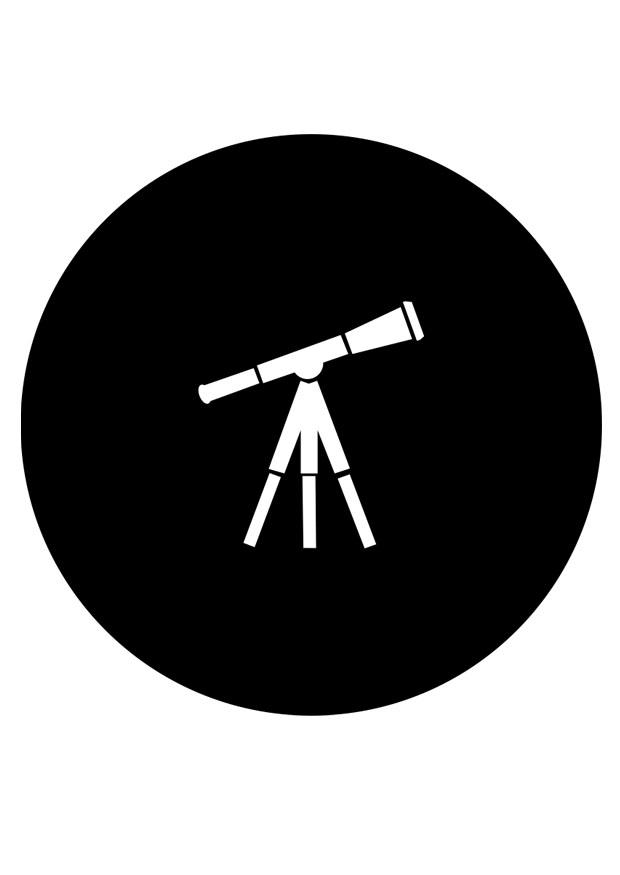 Disegno da colorare telescopio