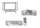 televisione, vcr, dvd