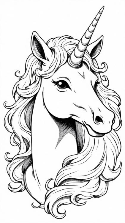 testa di unicorno