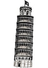Disegni da colorare Torre di Pisa