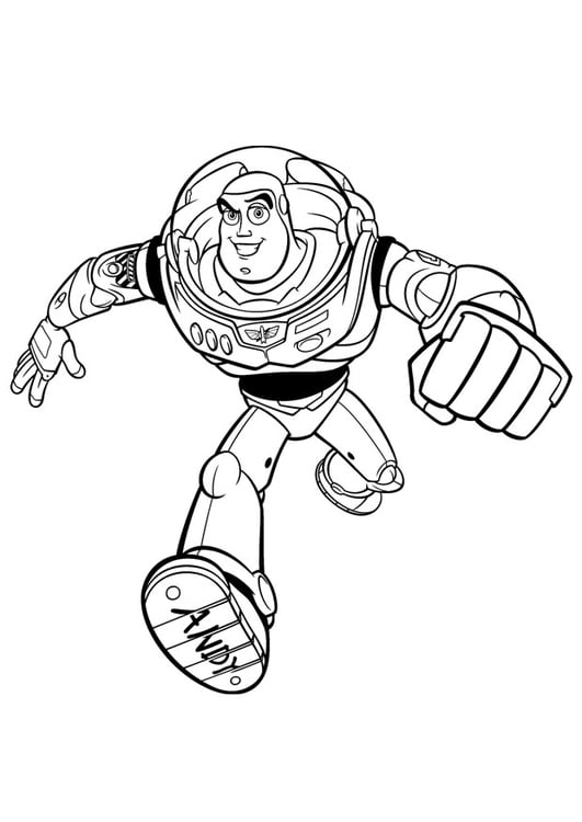 Disegno da colorare Toy Story - Buzz Anniluce