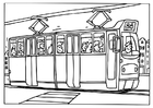 Disegni da colorare tram