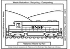 Disegni da colorare treno dei rifuiti