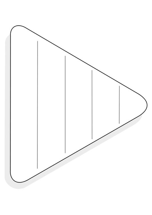 triangolo dell'alimentazione - bianco
