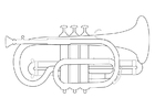 Disegni da colorare trombetta