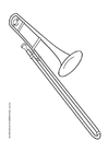 Disegno da colorare trombone