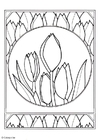 disegno-da-colorare tulipani