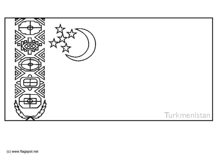 Disegno da colorare Turkmenistan