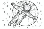 un astronauta nello spazio