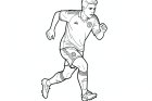 un calciatore che corre
