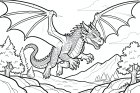 un drago volante