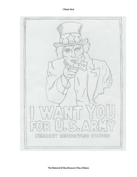 Disegno da colorare Uncle Sam