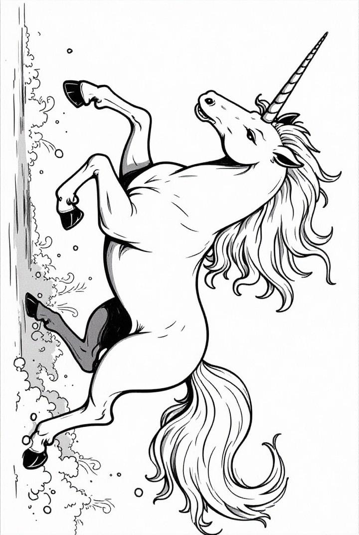 unicorno al galoppo
