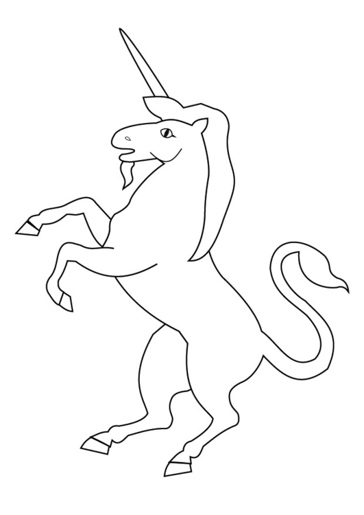 Disegno da colorare unicorno