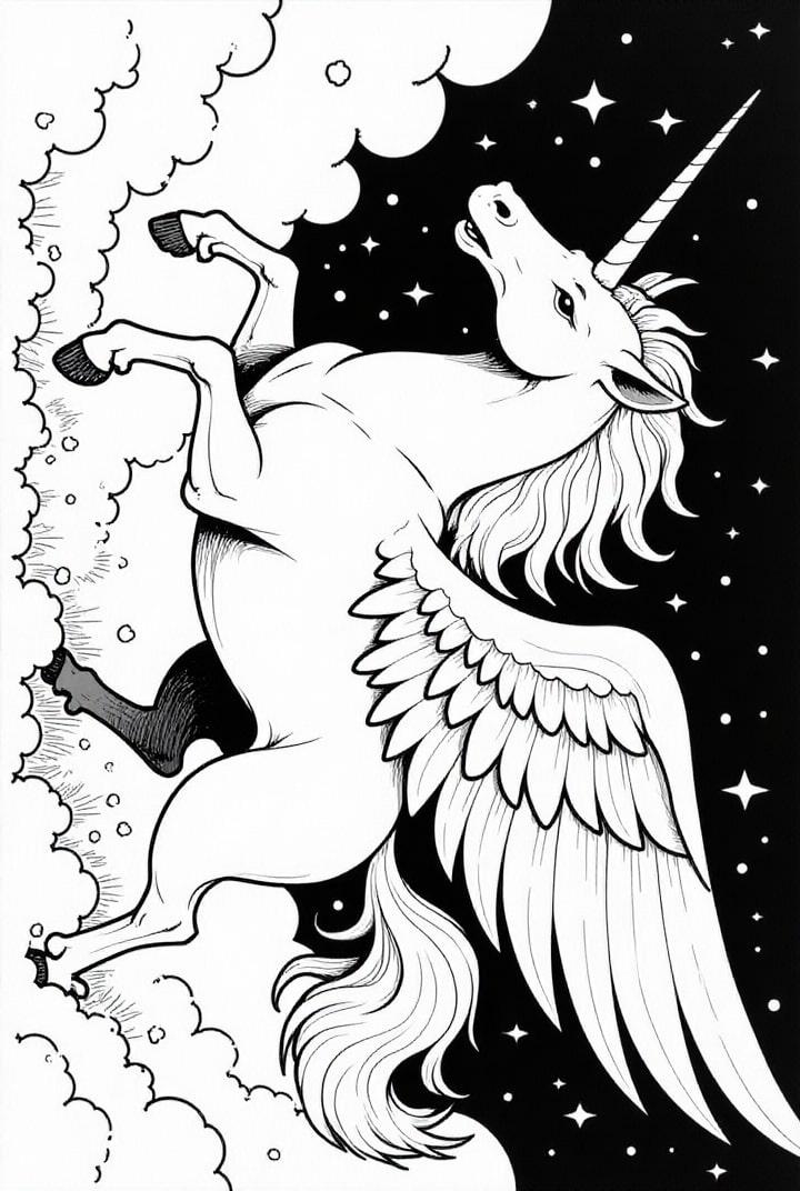 unicorno nella notte