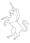 Disegno da colorare unicorno