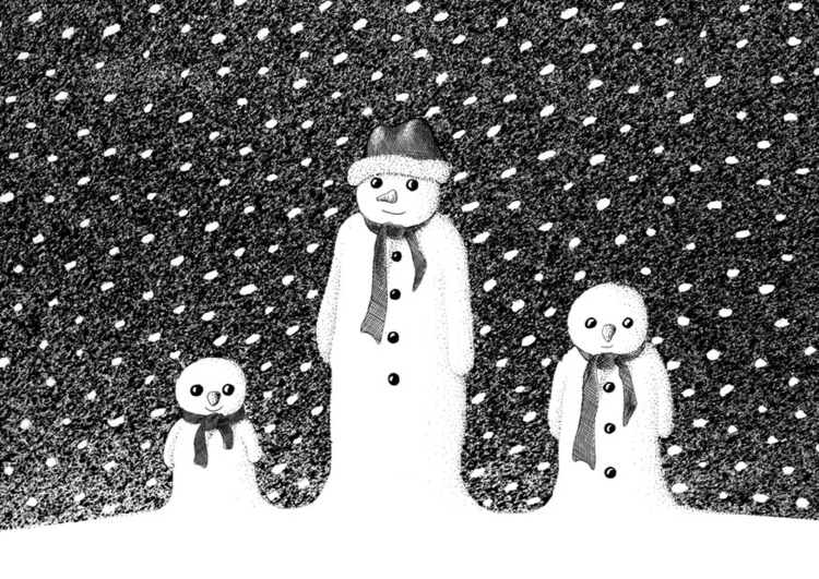 Disegno da colorare uomo di neve