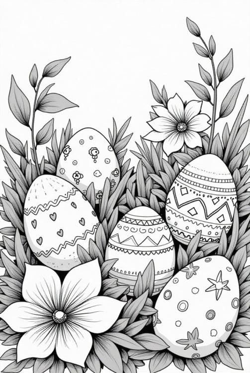 uova di Pasqua nell&#39;erba