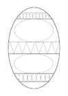 Disegno da colorare uovo di Pasqua