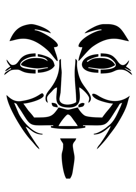 Disegno da colorare V come Vendetta