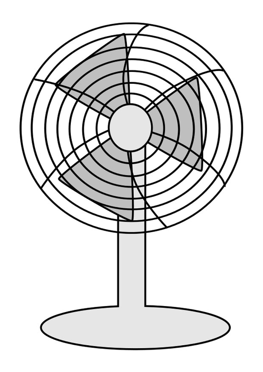 Disegno da colorare ventilatore