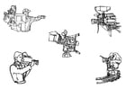 Disegno da colorare videocamera