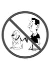 Disegni da colorare vietato l'accesso ai cani