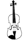 Disegno da colorare violino