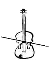 Disegni da colorare violino