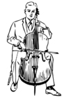 Disegni da colorare violoncello