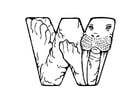 Disegno da colorare w-walrus